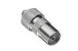 Preview: DINIC Koaxial Kupplung 9,5mm mit Schraubanschluss Metallausführung für Koaxialkabel 4,5-7,5mm
